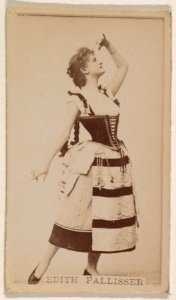 Edith Pallisser, from the Actresses series (N245) issued by Kinney Brothers to promote Sweet Caporal Cigarettes MET DP859291