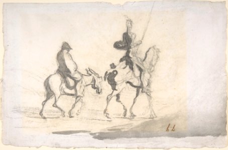 Don Quixote and Sancho Panza MET DP805801
