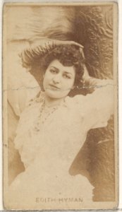 Edith Hyman, from the Actors and Actresses series (N45, Type 8) for Virginia Brights Cigarettes MET DP831505