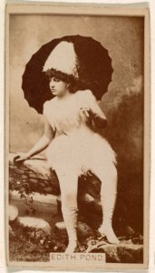 Edith Pond, from the Actresses series (N245) issued by Kinney Brothers to promote Sweet Caporal Cigarettes MET DP859316