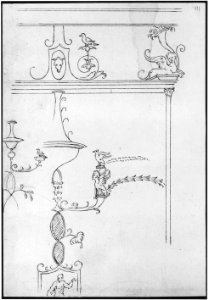 Domus Aurea, unidentified, grotteschi, details (recto) blank (verso) MET sf68 769 58r-MM43706