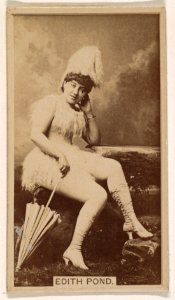 Edith Pond, from the Actresses series (N245) issued by Kinney Brothers to promote Sweet Caporal Cigarettes MET DP859315
