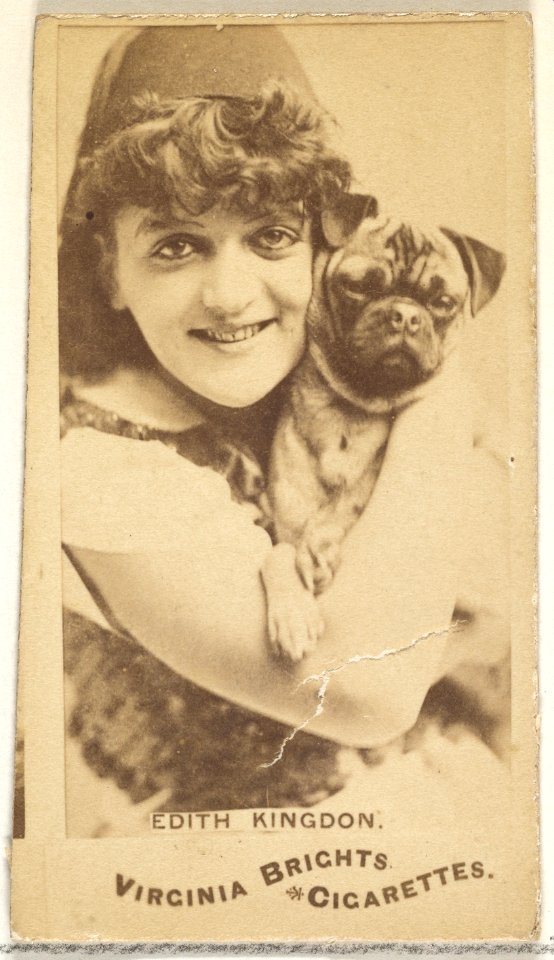 Edith Kingdon, from the Actors and Actresses series (N45, Type 1) for Virginia Brights Cigarettes MET DP829813