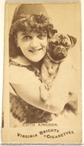 Edith Kingdon, from the Actors and Actresses series (N45, Type 1) for Virginia Brights Cigarettes MET DP829813
