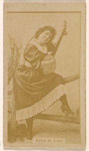 Edith St. Clair, from the Actresses series (N245) issued by Kinney Brothers to promote Sweet Caporal Cigarettes MET DP859615