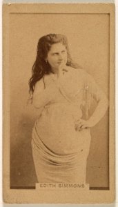 Edith Simmons, from the Actresses series (N245) issued by Kinney Brothers to promote Sweet Caporal Cigarettes MET DP859590