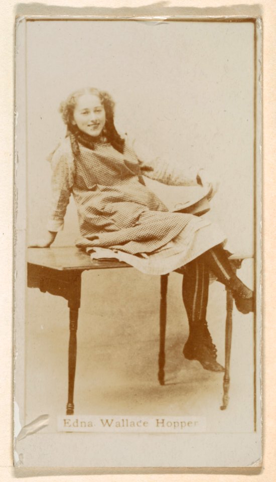 Edna Wallace-Hopper, from the Actresses series (N245) issued by Kinney Brothers to promote Sweet Caporal Cigarettes MET DP859835