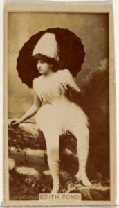 Edith Pond, from the Actors and Actresses series (N45, Type 8) for Virginia Brights Cigarettes MET DP831590