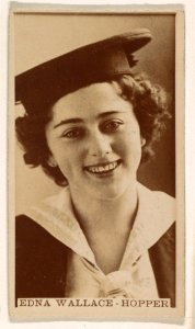 Edna Wallace-Hopper, from the Actresses series (N245) issued by Kinney Brothers to promote Sweet Caporal Cigarettes MET DP859834