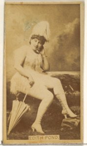 Edith Pond, from the Actors and Actresses series (N45, Type 8) for Virginia Brights Cigarettes MET DP831589