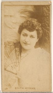 Edith Hyman, from the Actors and Actresses series (N45, Type 8) for Virginia Brights Cigarettes MET DP831506