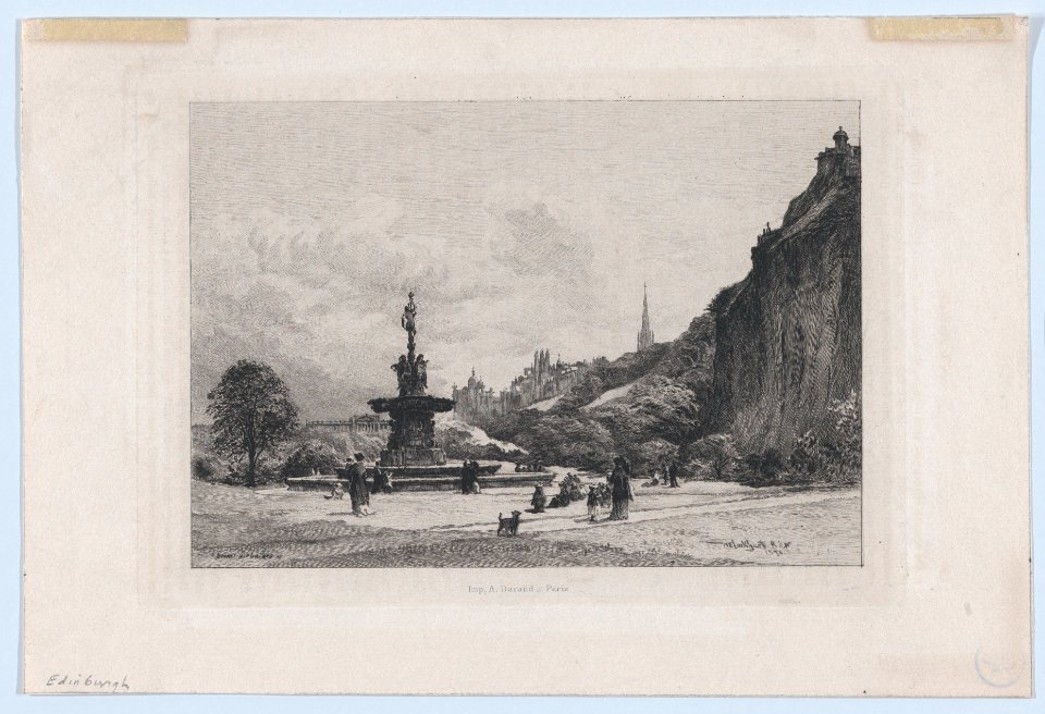 Edinburgh, from Princes Street Garden MET DP877049