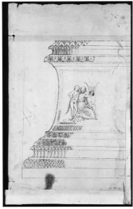 Domus Augustiana, cornice, profile projection (recto) Ara Grimani, base (verso) MET sf68 769 27v-MM43659