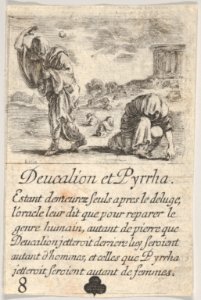 Deucalion and Pyrrha, from 'Game of Mythology' (Jeu de la Mythologie) MET DP831108