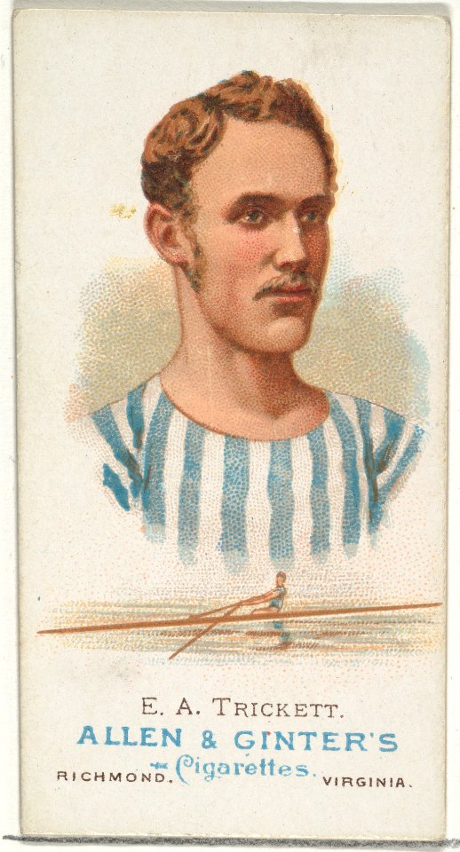 E.A. Trickett, Oarsman, from World's Champions, Series 1 (N28) for Allen & Ginter Cigarettes MET DP838211