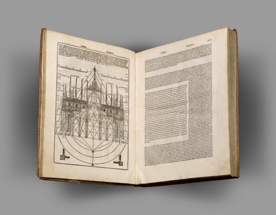 Di Lucio Vitruvio Pollione De architectura Libri Dece traducti de latino in vulgare affigurati- commentati- & con mirando ordine insigniti MET DP-12874-001