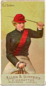 E.J. Baldwin, from the Racing Colors of the World series (N22b) for Allen & Ginter Cigarettes MET DP835211