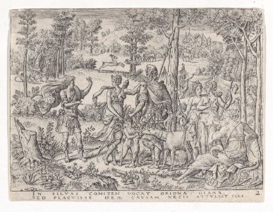 Diana accepts the huntsman Orion into her company Met DP888037
