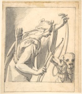 Diana with Two Dogs MET DP803440