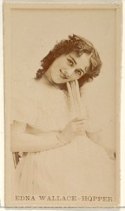 Edna Wallace-Hopper, from the Actors and Actresses series (N45, Type 8) for Virginia Brights Cigarettes MET DP831728