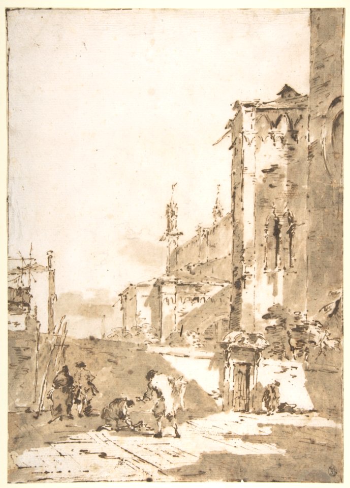 Dice Players in a Venetian Square MET DP810119
