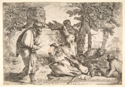 Diogenes searching for a honest man MET DP816386