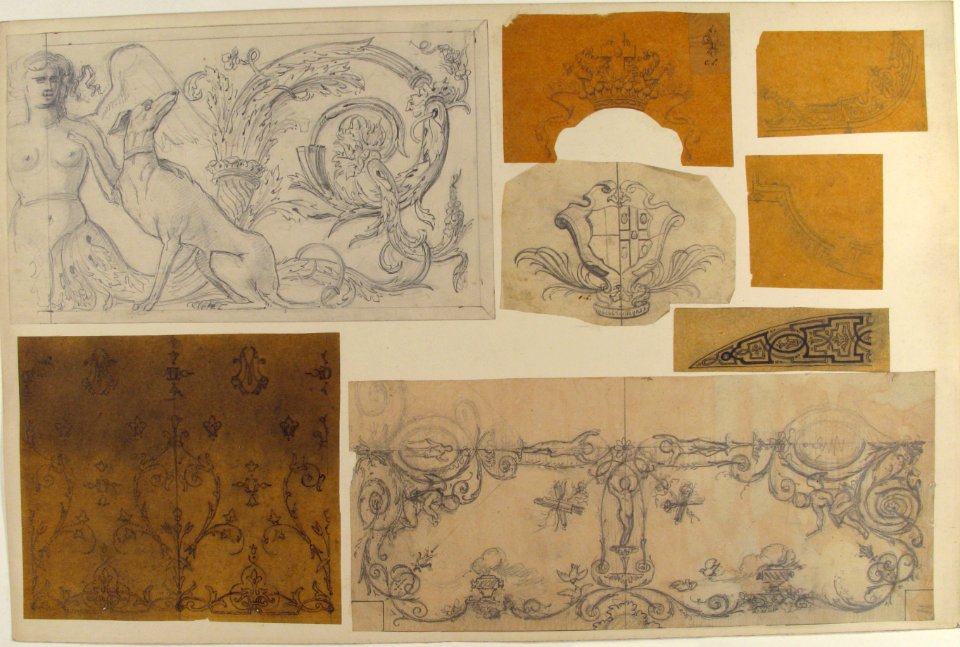 Eight Miscellaneous Designs for the de la Rochejaquelein Family MET 67.827.46
