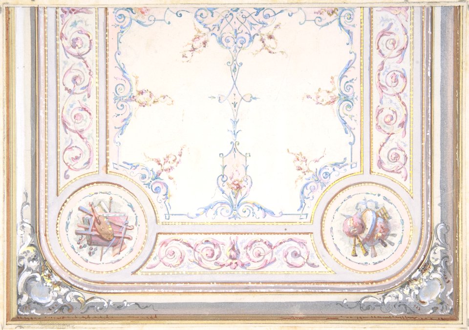 Design for Ceiling of the Duchess of Newcastle's Petit Salon, Hôtel Hope MET DP806928