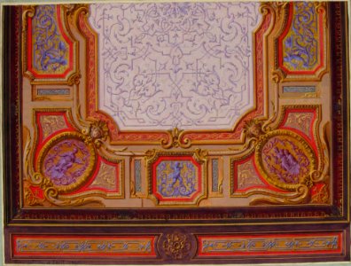Design for Ceiling of Grand Salon, Hôtel Hope MET 67.827.99