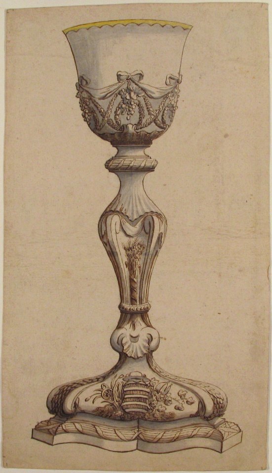 Design for Chalice with Arms of Jean-François Paul LeFevre de Caumartin, Bishop of Vannes MET 57.610.2