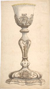 Design for Chalice with Arms of Jean-François Paul LeFevre de Caumartin, Bishop of Vannes MET DP808743