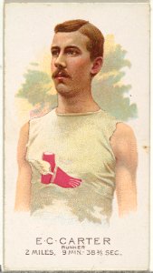 E.C. Carter, Runner, from World's Champions, Series 2 (N29) for Allen & Ginter Cigarettes MET DP838256