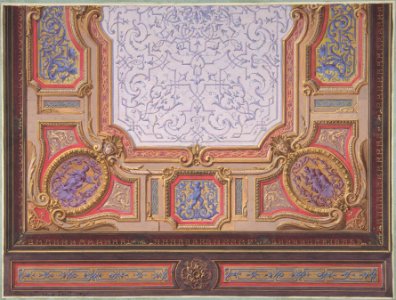 Design for Ceiling of Grand Salon, Hôtel Hope MET DP807053