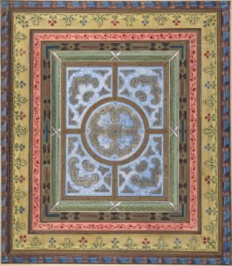 Design for Ceiling with Plant and Arabesque Decoration MET DP807755