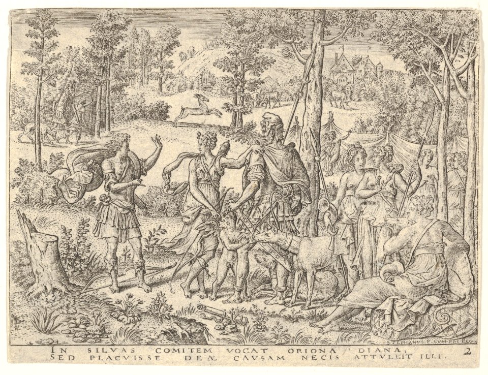 Diana accepts the huntsman Orion into her company (Diane admettant en sa compagnie le chasseur orion) MET DP834127