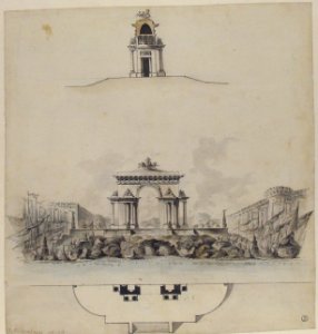 Design for Colossal Triumphal Arch Surmounted by a Quadriga MET 1971.513.98