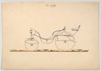 Design for Driving Phaeton (Pony Phaeton with Rumble), no. 491 MET DP877250