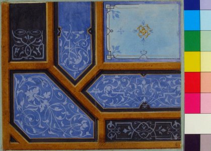 Design for Dining Room Ceiling, Château de Cangé MET 67.827.80