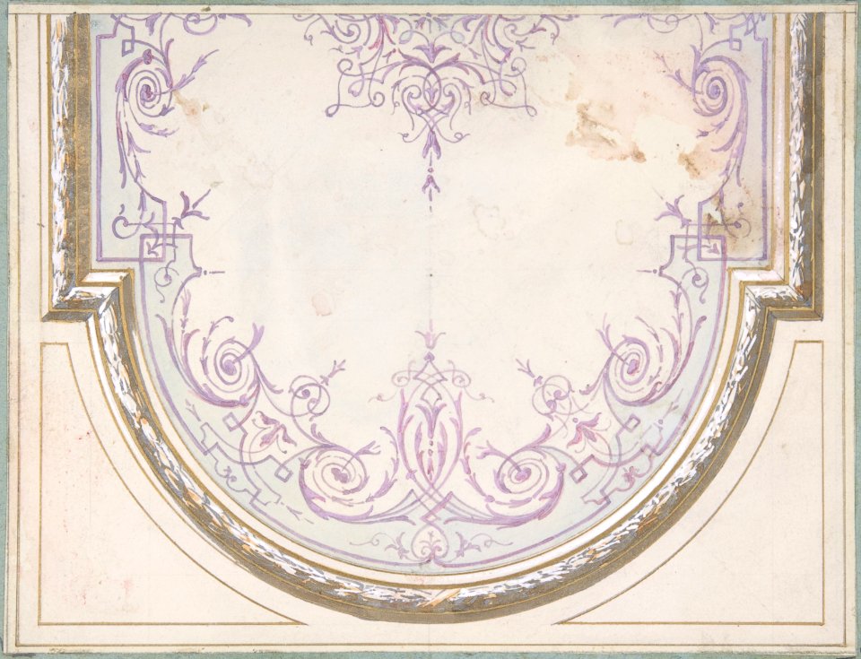 Design for Ceiling of the Duchess of Newcastle's Petit Salon, Hôtel Hope MET DP806924