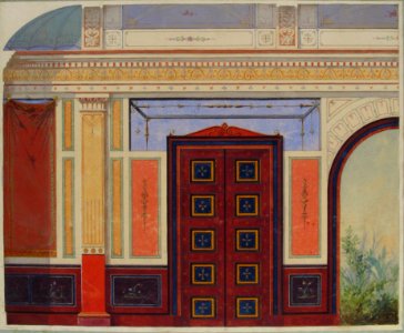 Design for Elevation of Ceiling and Wall, Château de Deepdene MET 67.827.9