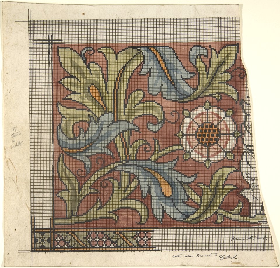 Design for Ecclesiastical Embroidery -- Cross Stitch Pattern MET DP804267