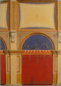 Design for Elevation of Gallery Bay, Château de Deepdene MET 67.827.11