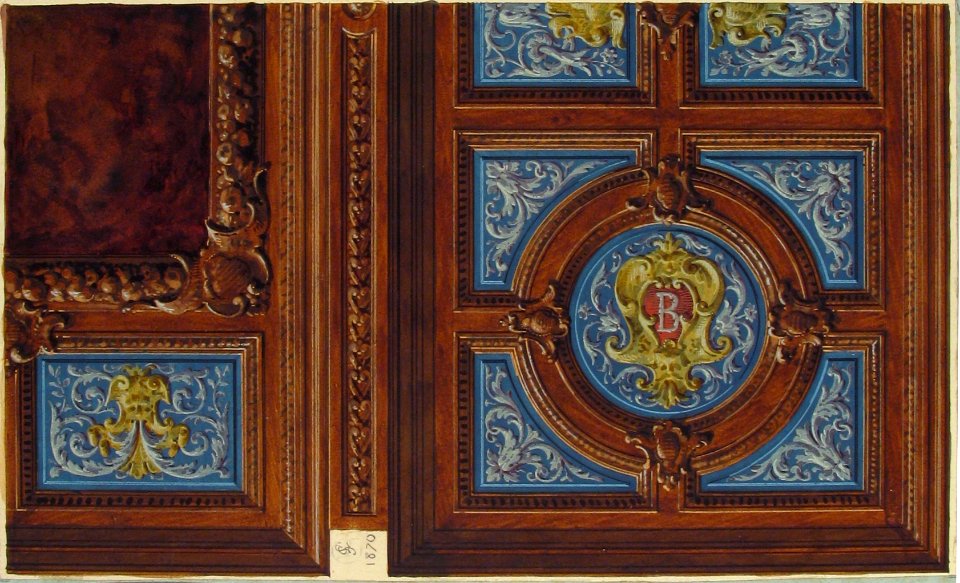 Design for Dining Room Ceiling, Hôtel de Behague MET 67.827.29