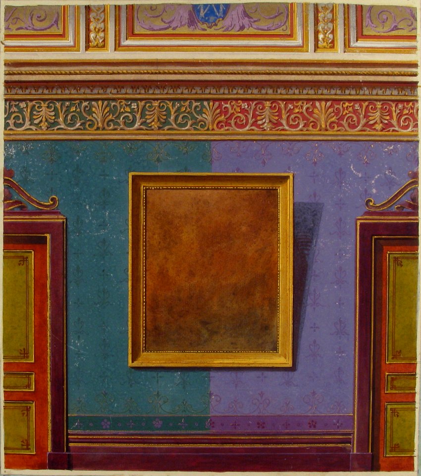 Design for Elevation of the Duchess of Newcastle's Bedroom, Hôtel Hope MET 67.827.97