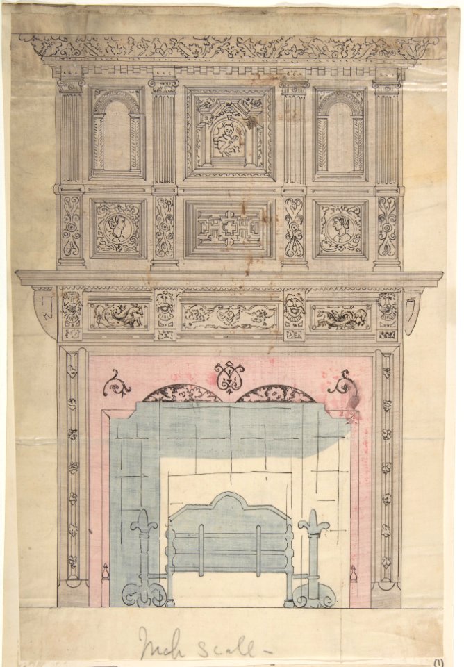 Design for Fireplace and Grate MET DP806962