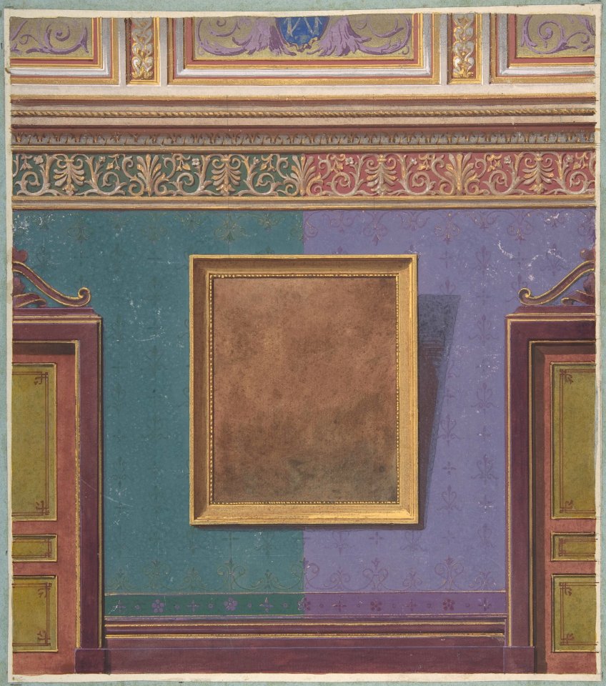 Design for Elevation of the Duchess of Newcastle's Bedroom, Hôtel Hope MET DP806935