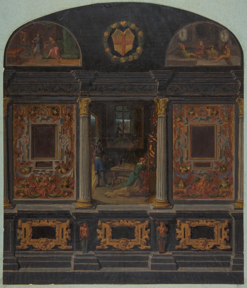 Design for painted wall decoration in the Chateau de Lude, Sarthe MET DP811199