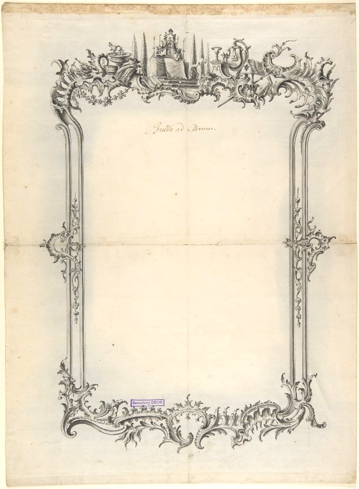 Design for Frame with Ecclesiastical Motifs MET DP804382