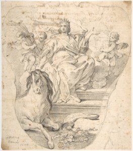 Design for Panel- Allegorical Figure of Europe MET DP807830