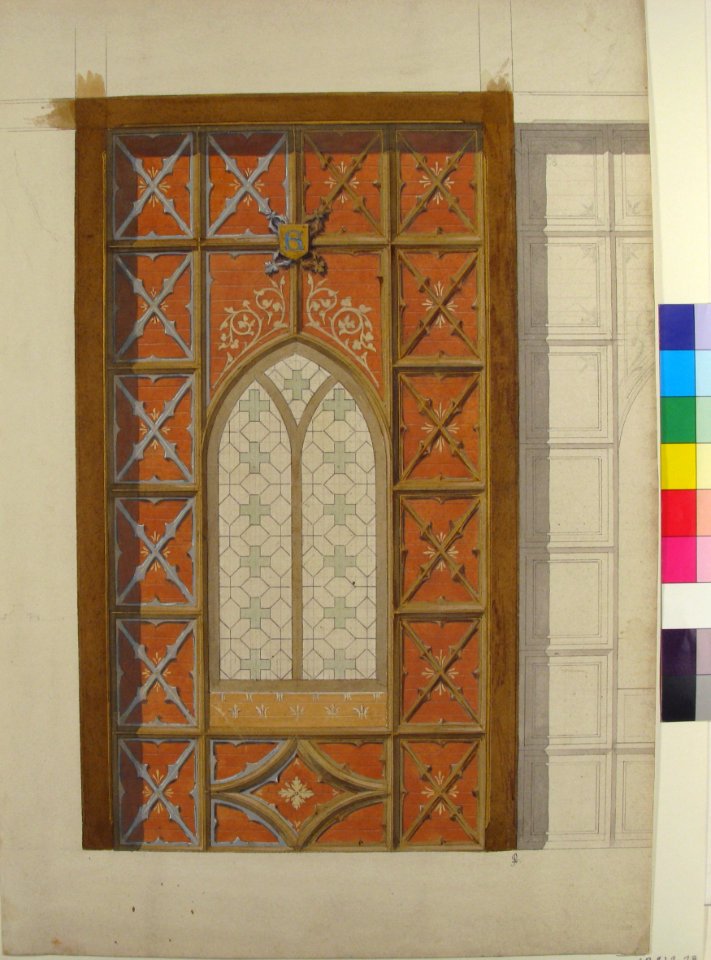 Design for Elevation of Window, Saint Clotilde MET 67.827.73